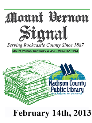 cover image of Mount Vernon Signal 02/14/2013